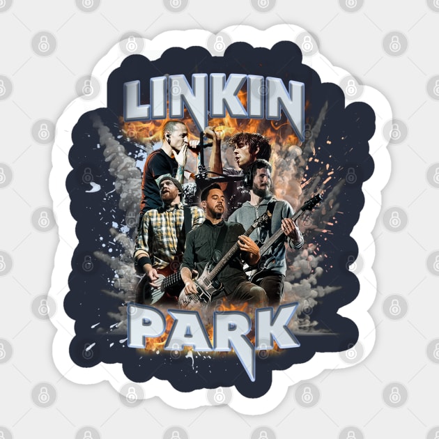 Linkin park t shirt design Sticker by Sltees